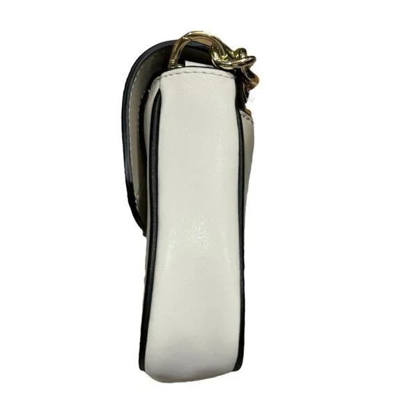 Marc Jacobs Purse The J Marc Shoulder Crossbody Bag Black Beige Cream Gold OS - Picture 6 of 16